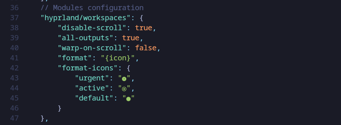 Workspace Module Config workspace-modile-cfg